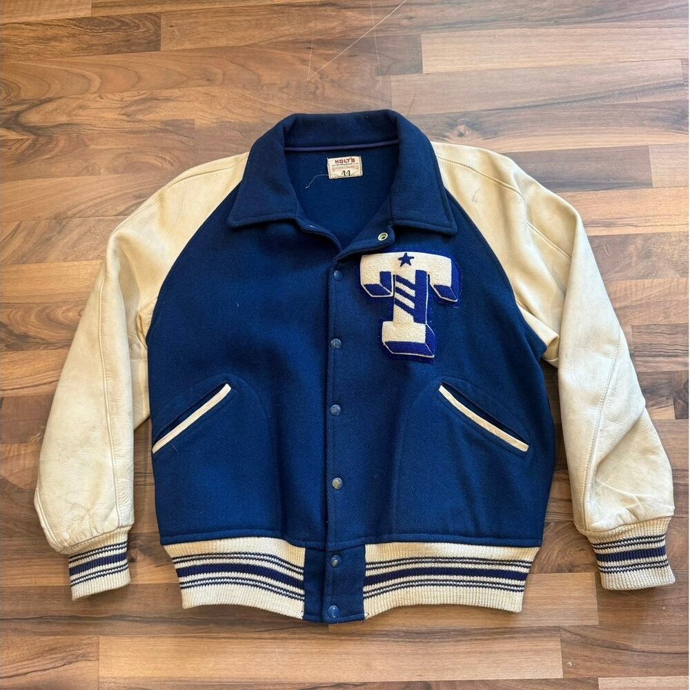 1950s Holts Sporting Good Letterman Jacket Size Large